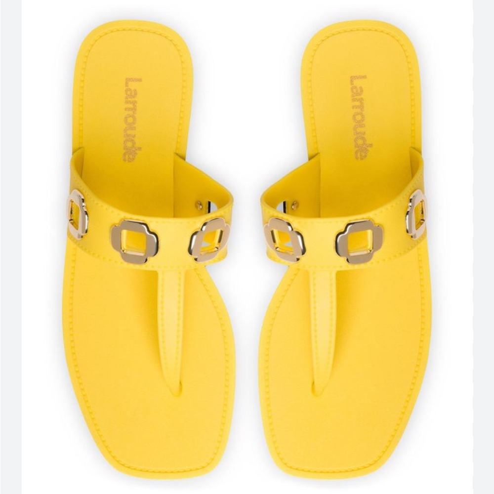 Larroude Milan Jelly Thong Sandals